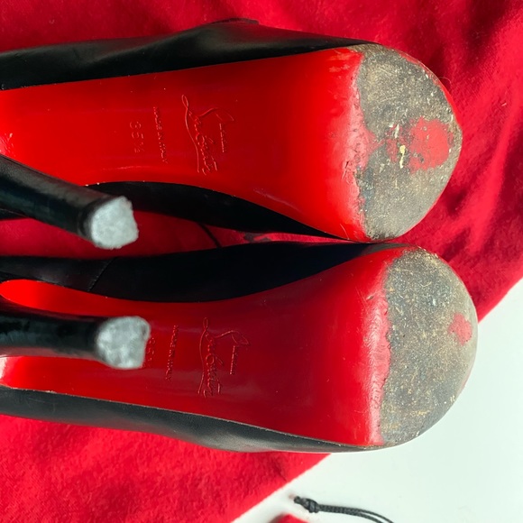 Authentic Christian Louboutin Lady Peep heels - Picture 4 of 6
